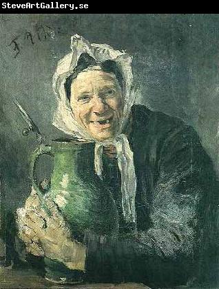 Fritz von Uhde Old woman with a pitcher